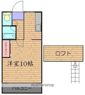 ベルトピア太宰府【1階】の間取り