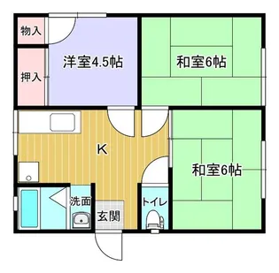 オーシャンテラス【2階】の間取り