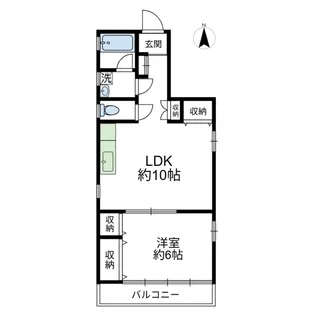 エステート池上【3階】の間取り
