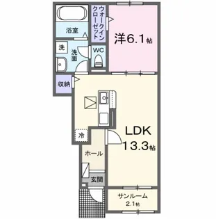グランソレイユZ【1階】の間取り