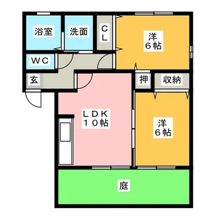 サンパティオ A棟【1階】の間取り