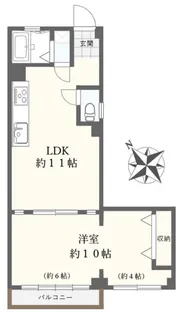 東横レジデンス【4階】の間取り