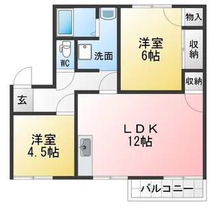 ラッキー川口【2階】の間取り