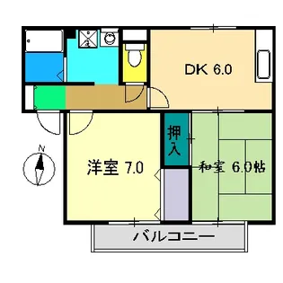 ラポール野本 B棟【1階】の間取り