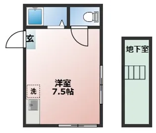 チェリーマンション【2階】の間取り