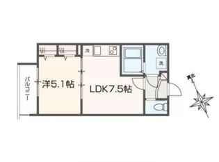 MELLAS武蔵境【2階】の間取り