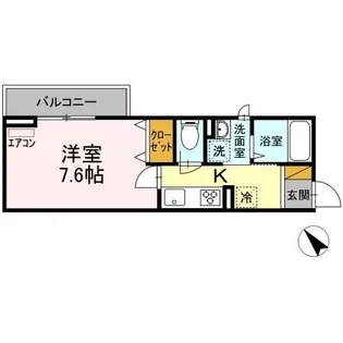 オークス【3階】の間取り