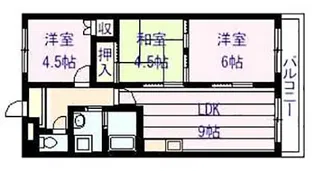 フローラルマンション【4階】の間取り