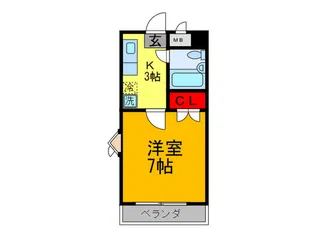 サンハイツ【2階】の間取り