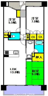 パークスクエア北大阪 エアーコート【17階】の間取り