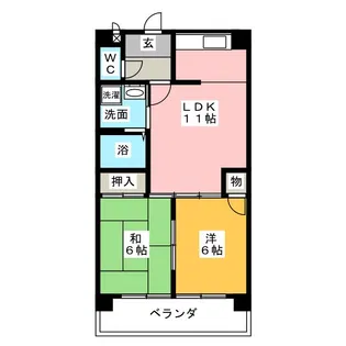 サンクレスト六番【7階】の間取り