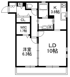 BELTIS椎名町【1階】の間取り