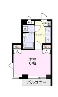 シャトルビル【6階】の間取り