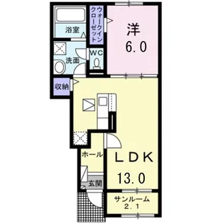 フィレールA【1階】の間取り