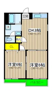 クレストコクエ A【2階】の間取り