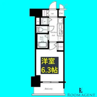 プレサンス金山グリーンパークス【3階】の間取り