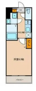 アクシス瑞江【4階】の間取り