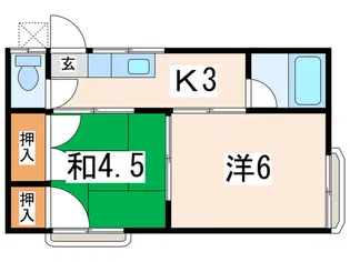 ハイム伊沢【2階】の間取り