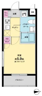 アヴェニュー松見坂【2階】の間取り