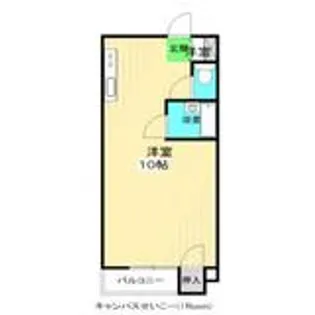 キャンパスせいこー【4階】の間取り