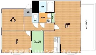山の手ガーデンハイツ【2階】の間取り