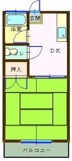 薮田コーポ【2階】の間取り