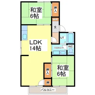 ルミネ文京【2階】の間取り