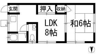 高司住宅【2階】の間取り