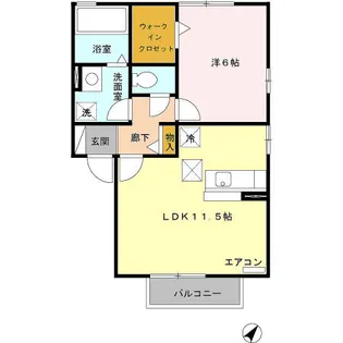 エクセルF【1階】の間取り