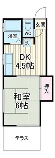 コーポ河野辺【1階】の間取り