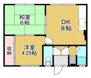 椿マンション(北園)【1階】の間取り