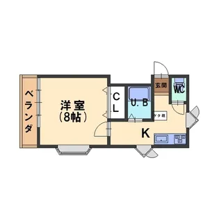 1Kの間取り画像