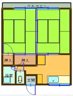 エントランス西【2階】の間取り