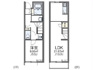 レオネクストクローナB【1階】の間取り