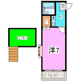 パレスあい【2階】の間取り