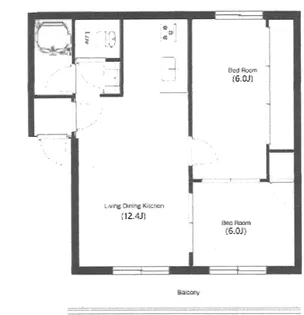 ノースアーバンB【2階】の間取り