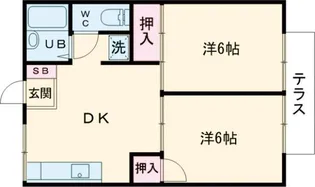 メゾンリバティ【1階】の間取り