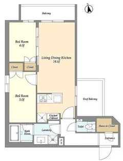 ベルファース三軒茶屋【5階】の間取り