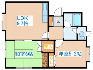 シルキィモア【2階】の間取り