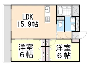 ブレインマンションKOMONO【3階】の間取り