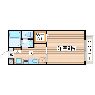 リバーサイドアベニュー【1階】の間取り