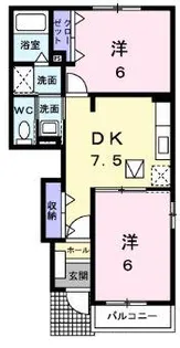 パレアナ【1階】の間取り