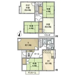 埼玉県志木市下宗岡2【一戸建】の間取り