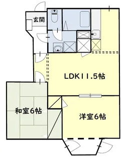 クレストールホンダI【1階】の間取り