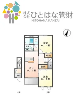 2DKの間取り画像