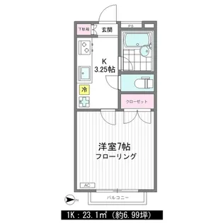 サザングラス【2階】の間取り