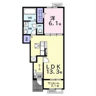 プランドールB(君塚)【1階】の間取り