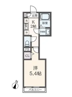 メルディア八王子長沼【1階】の間取り