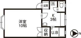 サンマーセル【1階】の間取り