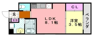 大阪府大阪市平野区背戸口5【マンション】の間取り